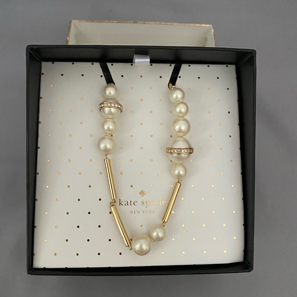 Long Gold Pearl Necklace KS